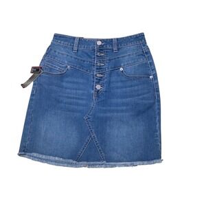 NWT BBJ Los Angeles Womens Super High Rise Dourble Yoke Mini Skirt Size 5 /27 #1